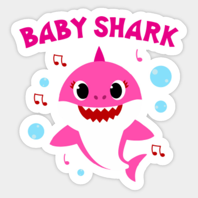 Baby Shark Pink - Baby Shark - Sticker | TeePublic